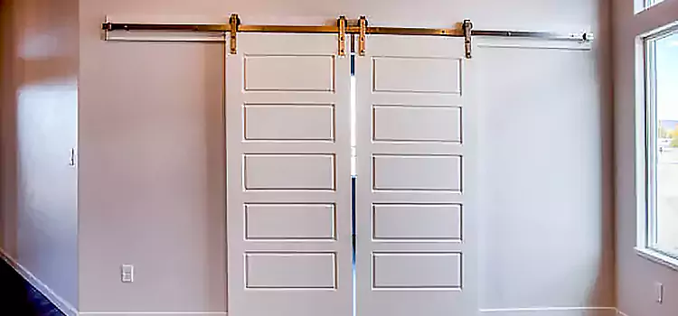 Glass Barn Door with Installation Hardware Kit La Habra